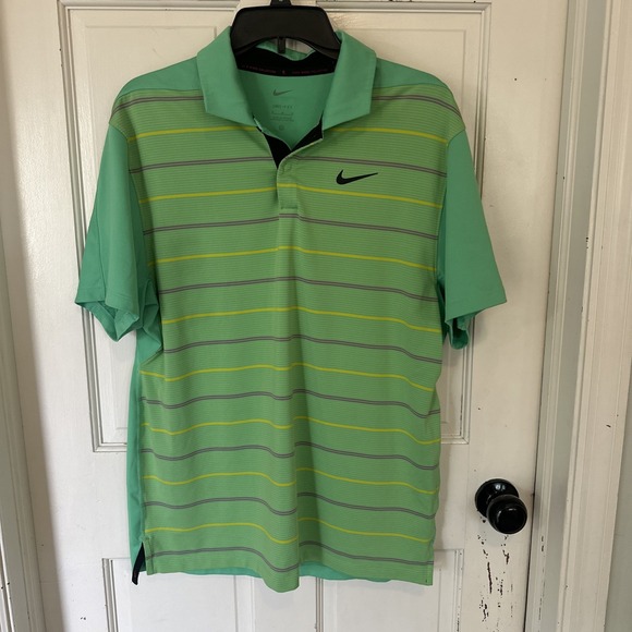 Nike Other - Nike Tiger Woods Dri-FIT Performance Golf Polo Shirt Green DR5318-363 Size M